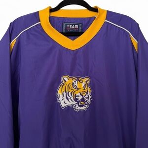 Vintage Louisiana State University LSU Tigers windbreaker pullover size large